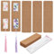 HOBBIESAY 60 Sätzen Lesezeichenhalter Aus Kraftpapier DIY Lesezeichen Blanke Anzeigekarten Lesezeichenhülle Aus Kraftpapiermit Zellophantüten Aus OPP Kräftiges Holz Für Geschenkverpackungen