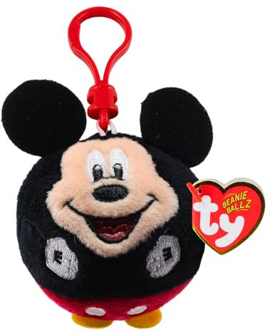 Hasbro Ty Beanie Ballz Collection Super Soft 7cm Plush Toy Bagclip - Disney Mickey Mouse