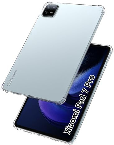 zZjoOoj Custodia Chiaro per Tablet Xiaomi Pad 7/ Xiaomi Pad 7 Pro (11.2 Inch 2025 Modelo),Anti Ingiallimento Trasparente Sottile Tablet Cover