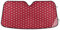 Parasol plegable para parabrisas de automóvil, diseño de lunares rojos, para parabrisas de automóvil, parasol para parabrisas delantero (S)