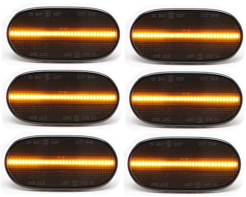 Passend für Mercedes Sprinter W907 / W910 VS30 (Modelle ab 2018-) 6x LED Seitenmarkierungsleuchten Schwarz Positionsleuchten Begrenzungsleuchten Eintragungsfrei