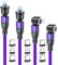 5Pin Magnetic Charging Cable 540° (4Pcs,1M+1M+2M+2M), 3 in 1 Magnetic Phone Charger, 18W Charging and Data Transfer Cable, Compatible with Type C, Micro USB, Other Product