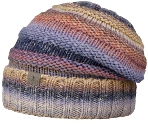 LIERYS Bernardo Oversize Umschlagmütze Winter-Beanie Fleece Schurwollgemisch Unisex Made in Germany Herbst Winter