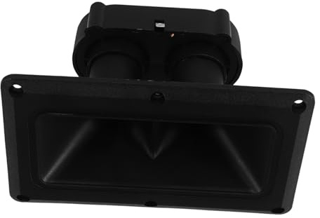 Abaodam Audio Zubehör Lautsprecher Ukulele Pickup Horn Hochtöner Teil Dual Treiber Hochtöner Horn Verstärker Zubehör Horn Lautsprecher Hochtöner Piezoelektrische Summer Teil Schwarz Kunststoff
