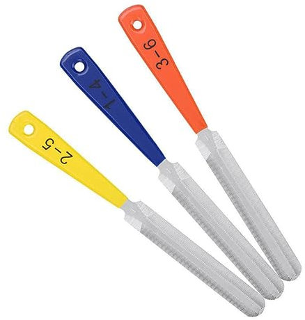 FUNOMOCYA Gitarrensattelfeilen Gitarre Ukulele Sattelfeile Gitarrenwerkzeuge Reparaturwerkzeug Bass Mandoline Banjo Stegfeile