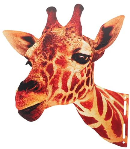 Giraffen Wanddekoration aus Eisen für Garten und Halloween Feier, Robust | Vorgebohrte Montagepunkte, Wetterfeste Optik, als Gartendekorationen für Festivals, mit Schraube Separat Erhältlich