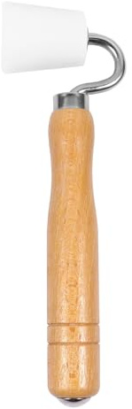Yardenfun Tapetenroller Holzgriff Pom Druckwalze Nahtroller für Vliestapeten Vinylböden und Dekoration Vielseitiges Tapezierwerkzeug mit Lager für Glatte Oberflächen