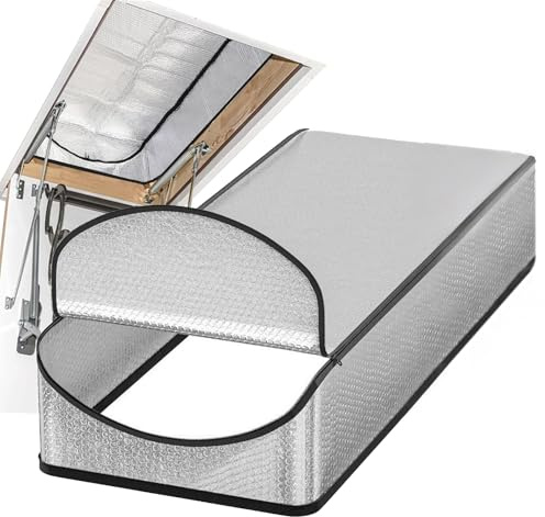 Dachbodentreppe Isolierung Dachluke Isolierung | Dachbodentreppen Abdeckung mit Reißverschluss 138x63.5x28cm Dachboden Treppe Zelt Isolierabdeckung
