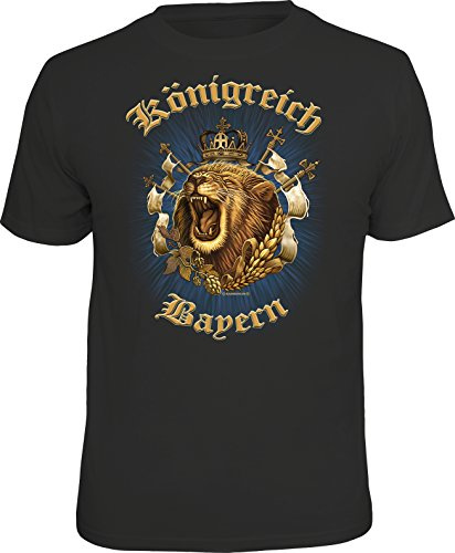 Das Geschenk T-Shirt für den Bayern Fan: Königreich Bayern M, Nr.6662