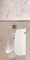 Schamwand, WC Urinal Trennwand, Bidet Trennwand Toiletten Trennwand Alu Weiß Var. B