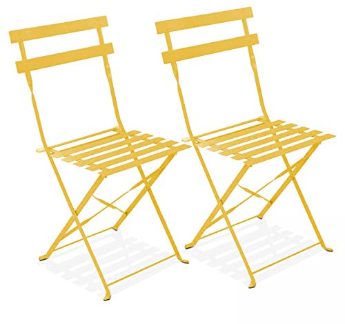 Oviala Klappstuhl Bistrostuhl Gartenstuhl 2er Set