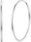 Silvora Creolen Silber 925 Groß 50MM Sterling Ohrringe Silber 925 Creolen Hypoallergen Kreolen Hoop Earrings für Damen Fauen Mädchen