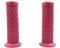 SFONIA 2pcs Motorrad Hand Griffe Lenkergriffe 22MM 7/8 Anti-Rutsch-Gummi Griffe Motorrad Universal für Motorrad-Roller Quad Cruiser Offroad (Wein Rot)