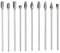 Gasea 10pcs 4 Long Reach Double Cut Tungsten Steel Solid Carbide Rotary Burrs Set with 1/8(3mm) Shank Twist Drill Bit