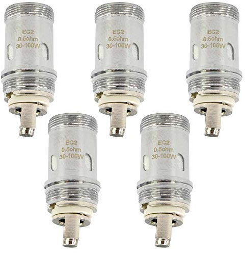 Eleaf EC2 vaping head/coil, 0,5 Ohm, confezione da 5, senza nicotina, no E-Liquid