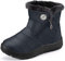 Gaatpot Stivali da Neve Ragazzi Ragazze Scarpe Invernali Bambini Fodera Calda Stivali Piatto Impermeabili Stivaletti Morbide Antiscivolo Blu#2 30.5 EU = 31 CN