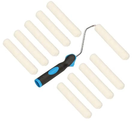 KOTARBAU® Lot de 10 rouleaux de peinture en velours 20 x 150 mm avec poignée en caoutchouc