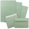 25x Briefpapier-Sets DIN A4 mit C6 Briefumschlägen, Haftklebung - Eukalyptus-Grün - mattes Schreibpapier mit Kuverts - FarbenFroh by GUSTAV NEUSER