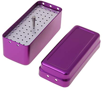 Dental Bur Box, 72-Loch-Aluminium-Autoklaven-Sterilisatorgehäuse Bohrer Dental Desinfection Files