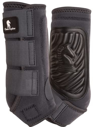 Classic Equine ClassicFit Stiefel vorne, Farbe: Anthrazit, Größe: M (CF100CHRM)