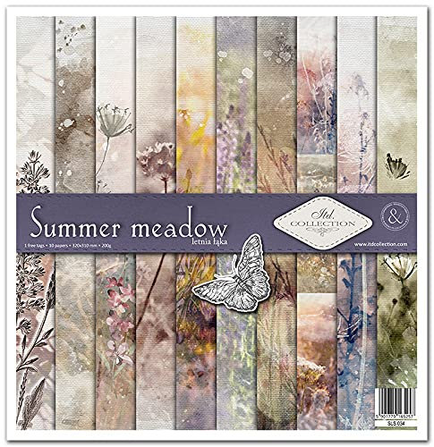 ITD Collection - Decoupage Papier Paket - Decopatch Papier 310 x 320 mm - Scrapbooking - Dekorpapier für DIY Alben Bullet Journals (SLS-034)