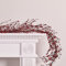 Lights4fun Rote Beeren Girlande 1,5m mit 50er LED Micro Lichterkette Weihnachtsdeko