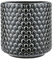 Nordring Pot de fleur Dotty - Pots de Fleurs décoratifs Couleur pour intérieur Style rétro créatif L (15,5 cm ø), noir, Céramique