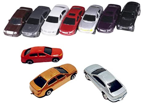Amagogo 10 Pz 1:100 Mini Modellini di Auto Architettura Modellismo Ferroviario Giocattoli