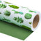 WRAPAHOLIC Wendbares Geschenkpapier – Mini-Rolle – 43,2 cm x 94,4 m – Aquarell-Kaktus und solides grünes Design für Geburtstag, Urlaub, Hochzeit, Babyparty