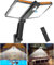 Solarlampen für Außen,218 LED 1500lm Superhelle Solar Wandleuchte für Aussen mit Bewegungsmelder Fernbedienung,Solar lampe Outdoor mit 2 verstellbaren Köpfen,5 Modi Solarleuchte IP65 Wasserdicht