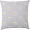IKEA NATTSLÄNDA Kissenbezug 50x50 cm Blumenmuster Grau/Weiß