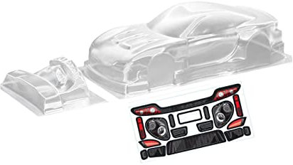 harayaa RC-Car-Karosserie, RC-Car-Karosserieschale, mit Aufklebern DIY RC Truck Cab PC Clear Body, RC Crawler Clear Body, für 1/10 RC Crawler-Zubehör-Upgrade