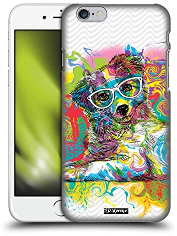 Head Case Designs Offizielle P.D. Moreno Sonnenbrillen Drip Art Katzen Und Hunde Harte Rueckseiten Handyhülle Hülle Huelle kompatibel mit Apple iPhone 6 / iPhone 6s