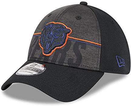 New Era Herren NFL 2023 NFL Training Camp 39Thirty Flex Fit Mütze, Chicago Bears, Schwarz, Small-Medium