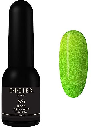 Didier Lab - Premium UV Nagellack Neon Brillant No.1 - Gel für Nägel - Auftrag von 1 oder 2 Schichten - Stark Pigmentiert - UV Gel Polish - 8ml