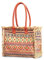 CORIOS Bolso Tote de Lona para Mujer Bolso de Mano para Estilo Boho Estilo Étnico Bolso Playa Bolso de Hombro con Borlas Gran Capacidad Bolsa de Ocio para Vacaciones Citas Viajes Compras Multicolor D