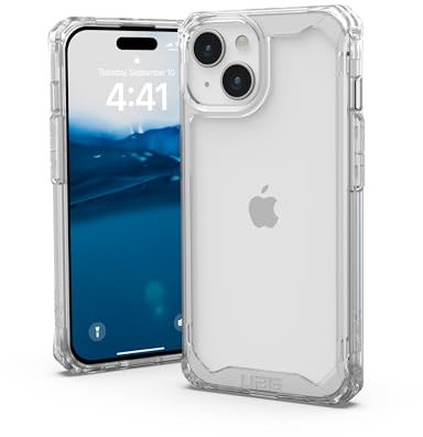 URBAN ARMOR GEAR UAG Case Compatible with iPhone 15 Case 6.1 Plyo Ice Rugged Anti-Yellowing Transparent Clear Military Grade Drop Tested Protective Cover