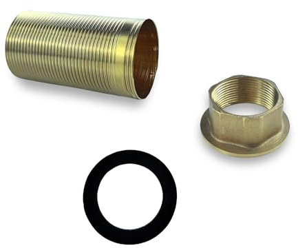 Haiba Kitchen Mixer Tap Repair Fitting Kit Faucet Threaded Brass Nut Stainless Steel Tube Parts