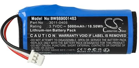 vhbw Akku Ersatz für Minelab 3011-0405 für Metalldetektor (5000 mAh, 3,7 V, Li-Ion)