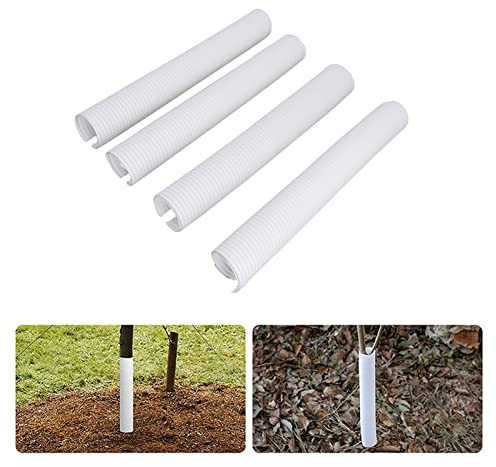 Luqeeg Plastik-Baumrindenschutz, Spirale Baumschützer Winter Stamm-Schutz-Verpackungs-Wachstums-Röhren, Schutz der Setzlinge Pflanzen von Hirschen, Kaninchen, Katzen, Nagetiere, Mäher