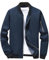 zuoxiangru Blousons aviateur pour hommes Coupe-vent léger (#70 Bleu foncé,XL)