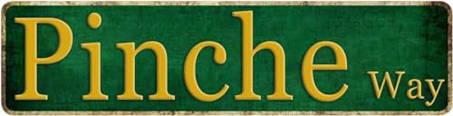 Lustiges Pinche Way Blechschild Männerhöhle Dekor ManCave-Geschenke für Männer Bar Schilder Vintage Street Metall singt Wand Cool Home Wall Stuff Zimmer Zubehör für Herren Garage Geschenk für Männer