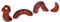MamboCat Paul Deko-Wurm M rot I Länge ca. 38 cm I niedliche detailgetreue Gartenfigur für Terrasse, Rasen, Blumentopf oder Balkon I Outdoor-Dekoration aus Keramik I farbige Tierfigur