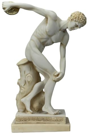 Generic Discobolus Diskuswerfer männlicher Athlet griechische römische Statue Skulptur 30 cm