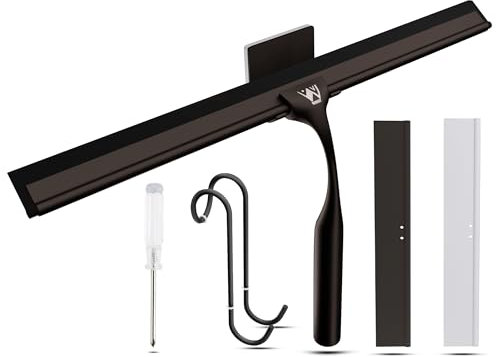 Wunset Pulitore lavavetri per doccia di alta qualità, per vetri e specchi, efficiente tergivetro per casa e ufficio, durevole, senza striature e facile da usare (30 CM, Bronzo)