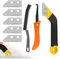Pro Grout Removal Tool, Grout Rake Removal Tool Tile Grout with 5 Pieces Extra Replacement Accessories and 1 Hand Saw Angled Grout Rake, 1 pcs Brush for Tile Grout Remover