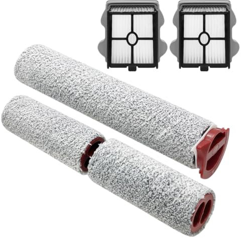 HomeTimes - Rouleau à brosse et filtre d'aspirateur pour aspirateur eau et poussière Roborock Dyad Pro (3 rouleaux à brosse + 1 filtre HEPA) (modèle Dyad non compatible)