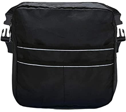 Große Tragetasche für Rollatoren, Getränkehalter, Reisetasche für Rollstuhl, Rollstuhl, Rollator, Mobilitätsroller, leicht, Mobilitätshilfe, sichere Klettverschlüsse