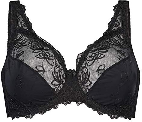 HUNKEMÖLLER Unwattierter Bügel-BH Diva - Black - 90B