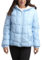 Reebok Damen Winterjacke - Schwerer gesteppter Puffer Parka Mantel - Sherpa gefütterte Skijacke für Frauen (S-XL), hellblau, Medium